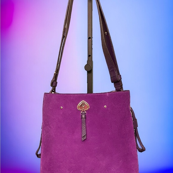 kate spade Marti Suede Large Bucket Bag - EUC - Picture 2 of 10
